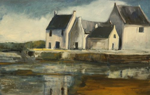 huizen-in-Bretagne-olieverf-op-paneel-65x42-1-scaled